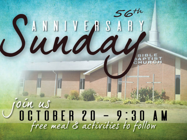 2019 Anniversary Sunday